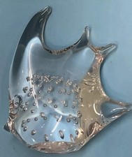 Art Glass Angel Fish Hand Blown Murano Style Paperweight/Figurine