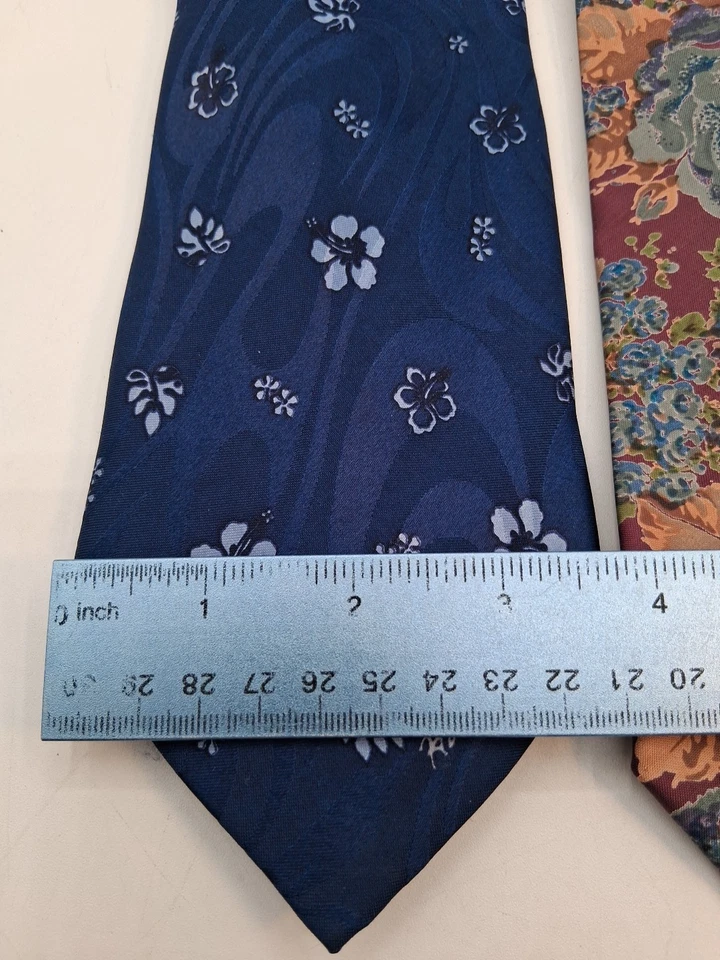 Lote de 3 Corbatas 100% Seda Florales John Henry, Shinawatra, Tropical Hawaii Foto 2 de 4