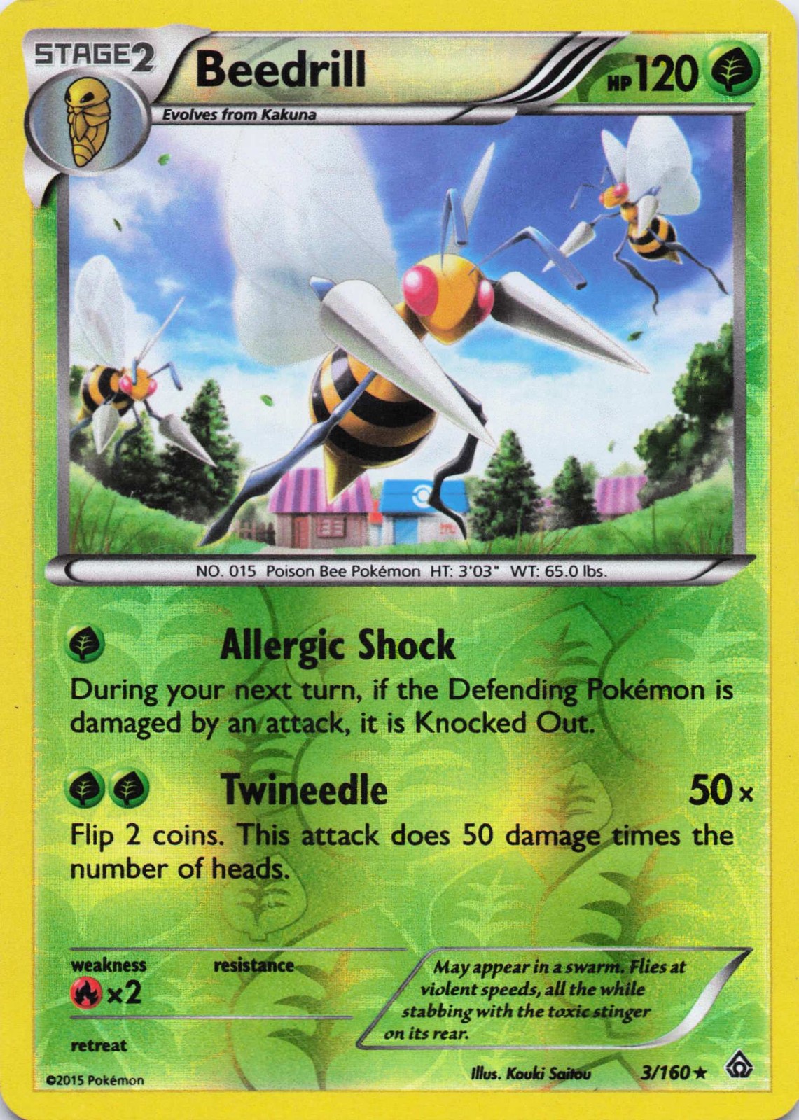Beedrill Rare XY - Primal Clash 3/160 LP
