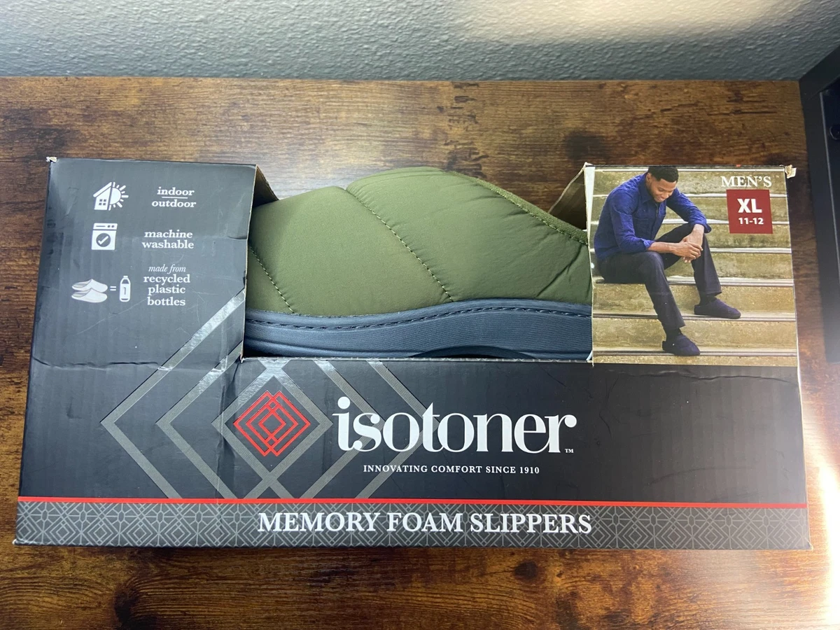 Isotoner Pantofole extra-light Pantofole Stivaletti uomo camoscio