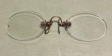 Antique Hard Bridge Pince Nez Eye Glasses