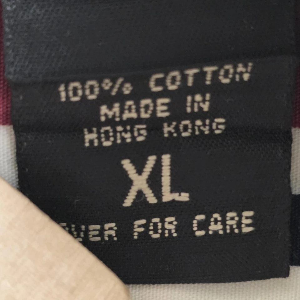 Vintage Structure Shirt Mens XL Multicolor Vertical Stripe Button Down 90s - Image 3 of 4