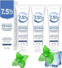3 Pcs 7.5 Hydroxyapatite Toothpastes for Enamel Protection and Tooth Strengthen