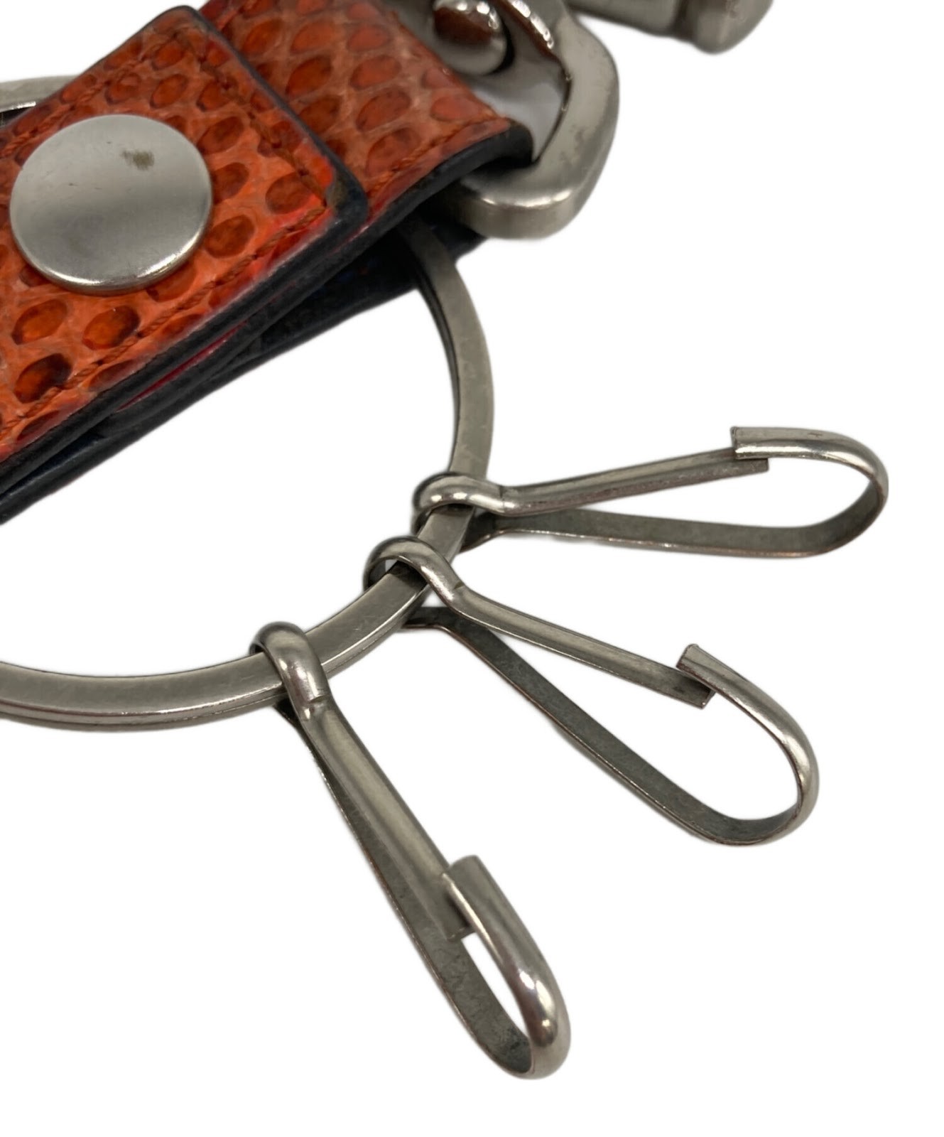 Authentic HENDER SCHEME Python Key Ring  Brown Me… - image 9