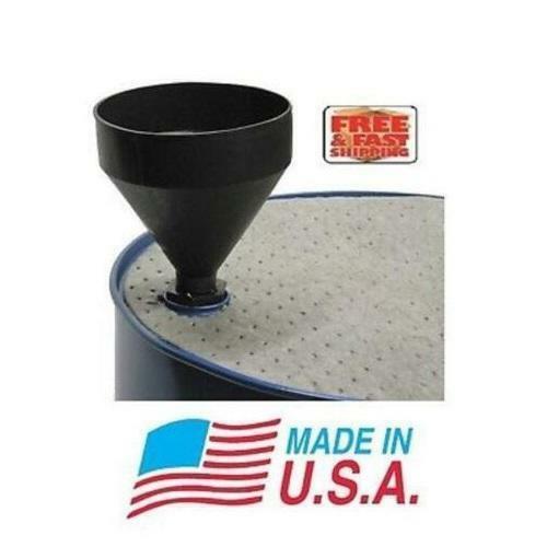 3 Quart 7-1/2" Plastic Drum Funnel 2" Thread for 55 Gallon Drum USA MADE