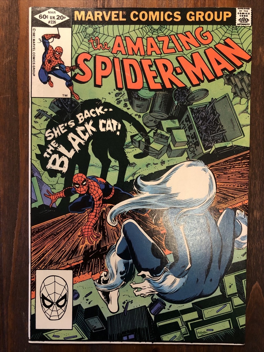 AMAZING SPIDER-MAN #226 1982 BLACK CAT COVER & APPEARANCE! BRONZE