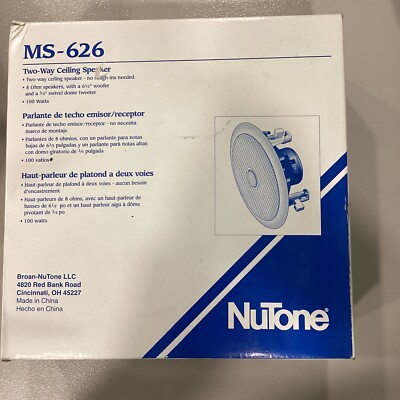 Broan / NuTone  MS626  Two Way 6  Ceiling Speaker