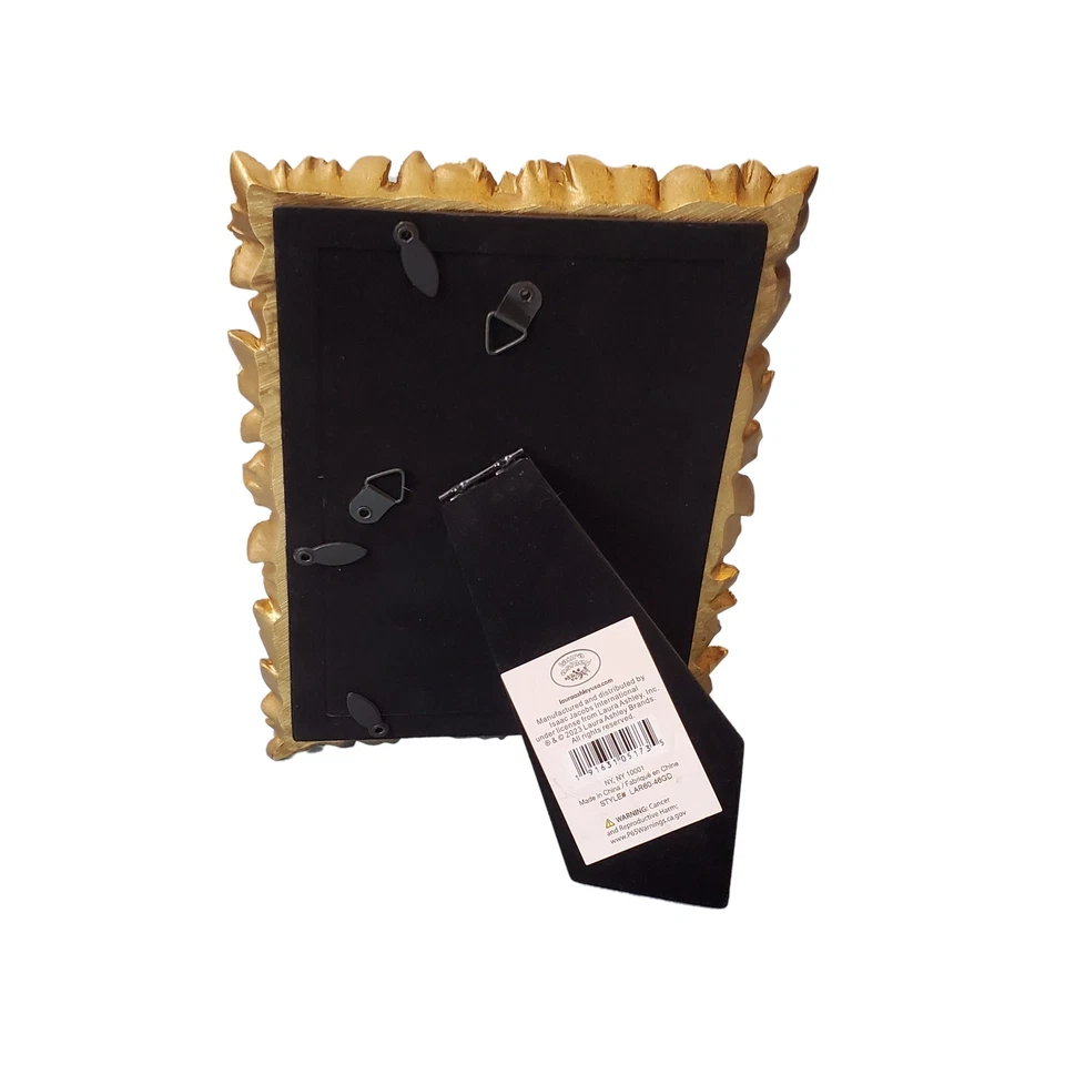 Marco de fotos Laura Ashley Full Bloom Roses dorado metálico profundo se adapta a imagen de 4x6 Foto 4 de 4