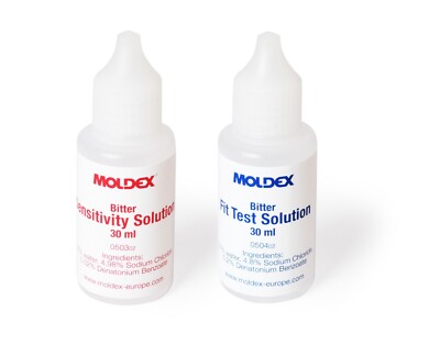Moldex Bitrex 0504 Fit Test/0503 Empfindlichkeitslösung jede Packung mit 6 Ampullen