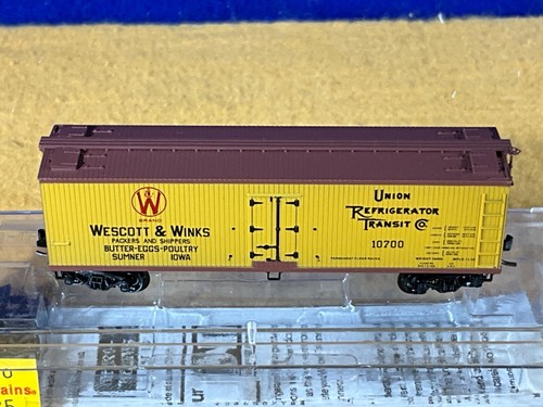 J11-47 TRAIN CAR - REEFER - N SCALE - KADEE MICRO-TRAINS 49380 - WESCOTT & WINKS - Picture 2 of 11