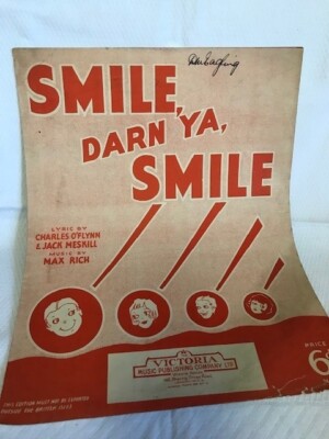Original Noten - Smile Darn Ya Smile