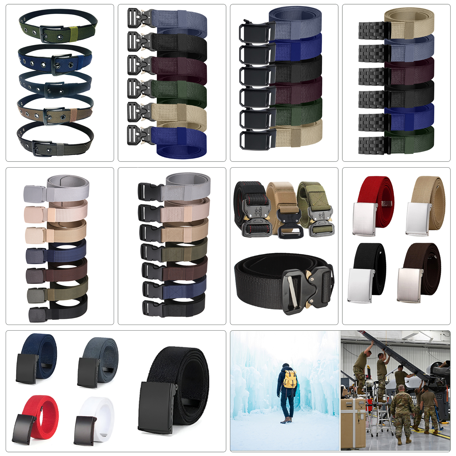 Nylon Cinturón de Tela para Hombres Y Mujeres Pega con Todo Automático Hebilla