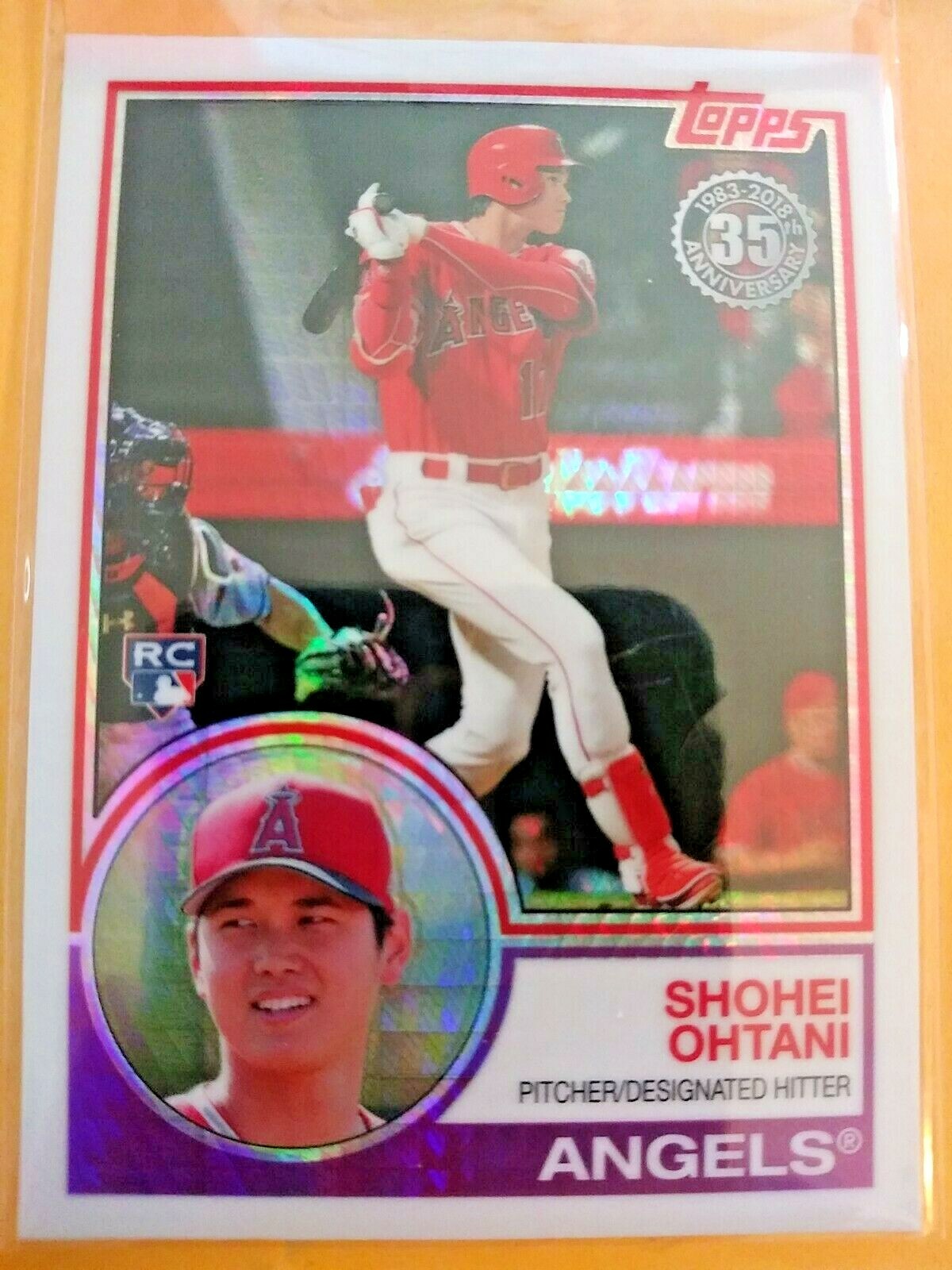 Shohei Ohtani 2018 Topps Silver Pack 1983 Chrome #145 Batting