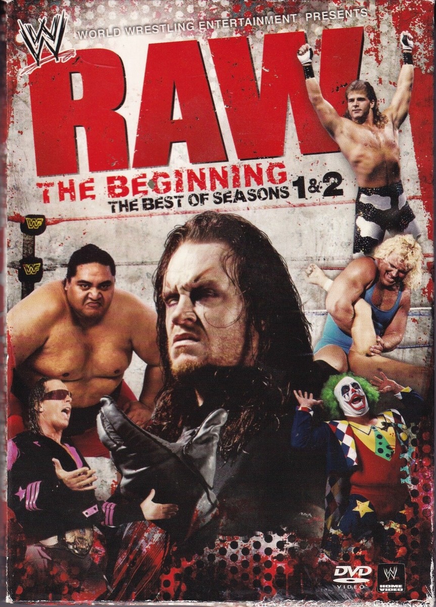 WWE RAW The Beginning DVD 4 Discs Set Undertaker Yokozuna Shawn
