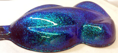 OLD SCHOOL FLAKES F-12 ロイヤルブルー 青ラメカスタム塗装 Extreme Blue Color Shifting Metal Flake 4 oz With Shaker Jar .015