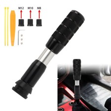 Universal Jdm Black Aluminum Automatic Gear Stick Shift Knob Shifter Lever Head