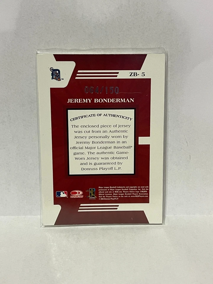 Parche de camiseta Zenith 2005 Jeremy Bonderman (parche de 4 colores) Foto 2 de 2