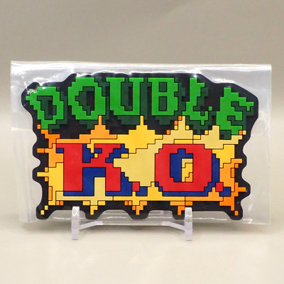 Double K.O. CAPCOM Street Fighter Rubber Coaster Ichibankuji Japan Z388