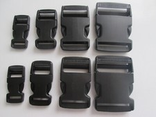 2  Sets Delrin Side Release Buckles Snap Fasteners 20mm 25mm, 40mm and 50mm