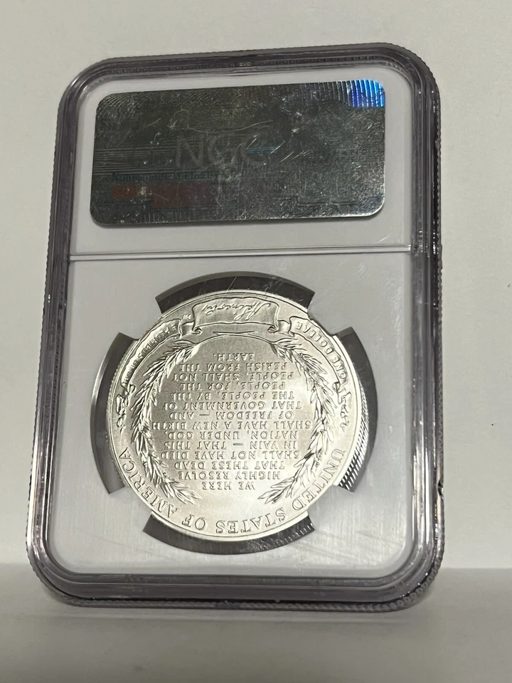 2009-P Lincoln Bicentennial 90% Silver Uncirculated Dollar Coin NGC MS 70 - Image 2 of 2