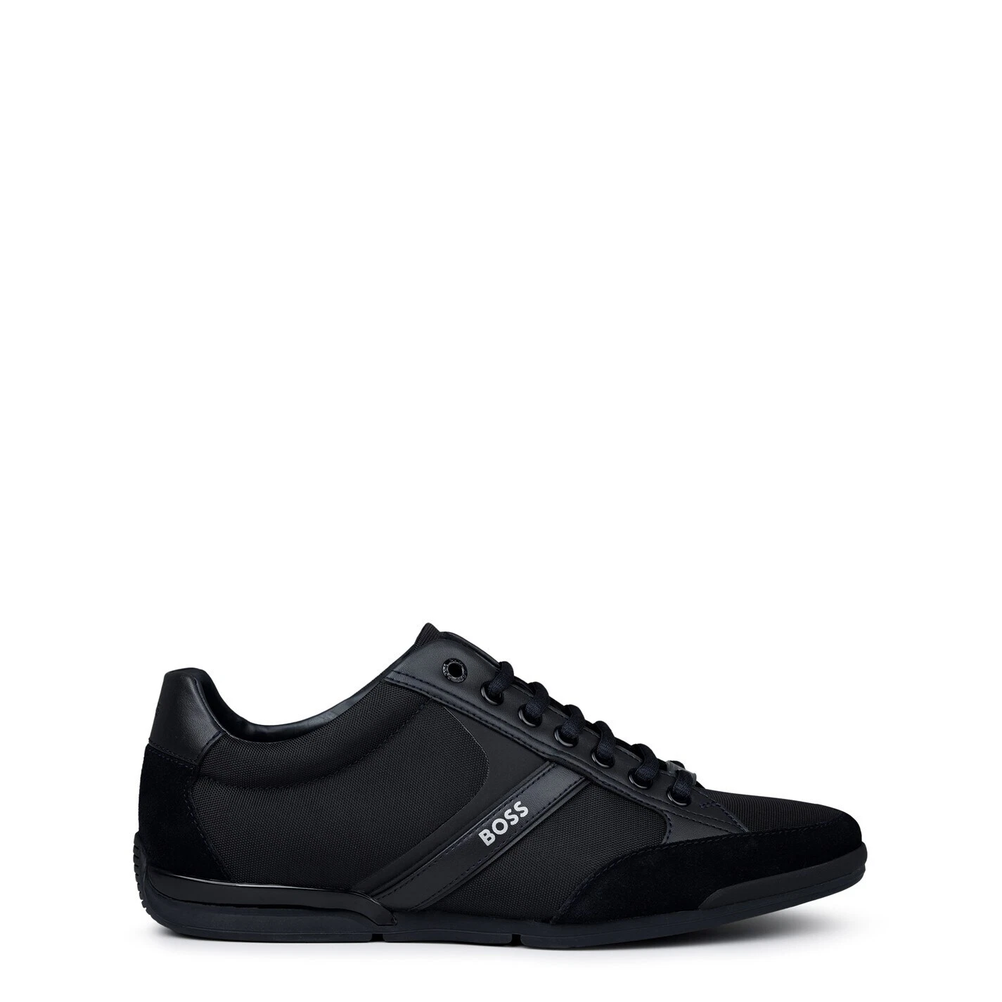 Boss Saturn Mens Shoes in Navy and White Trainers