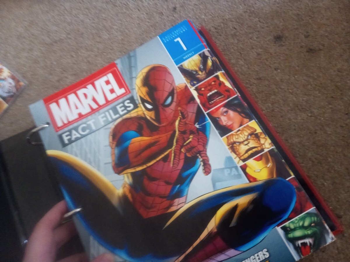 Eaglemoss Marvel Fact Files No 1 - 35 VGC with binders | eBay UK