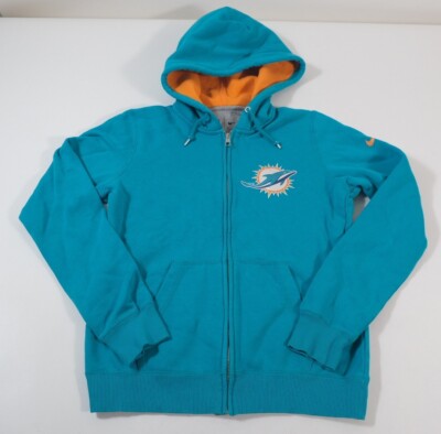Nike Team Women's Miami Dolphins Zip Hoodie Sweatshirt Size M