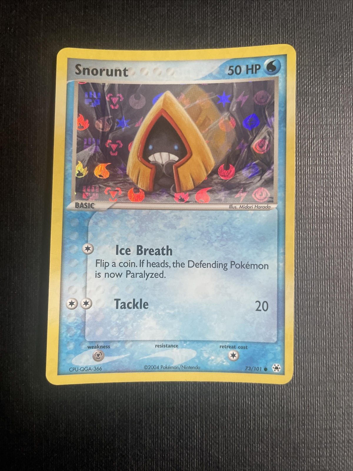 Pokemon Card Snorunt EX Hidden Legends Reverse Holo 73/101 NM