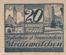 20 HELLER 1920 City of STRASSWALCHEN Salzburg AUSTRIA Notgeld Banknote #PE622.U