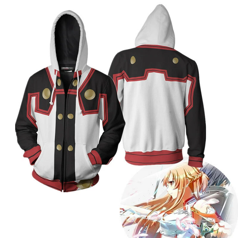 Anime Hoodie Cartoon Cosplay Costume 3D Printed Cowboy Jacket Zip  Sweatshirt for Adults Kids