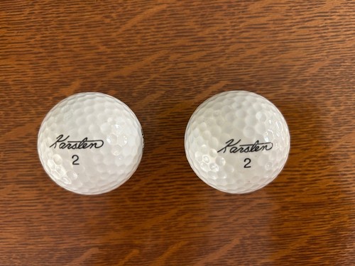 (2) Ping Karsten Logo Golf Balls