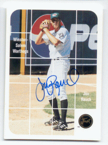 2000 Just Minors Jon Rauch Autographed Card Auto #BA.84 Free Shipping
