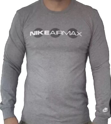 Nike Air Max Herren LS T-Shirt Sweatshirt Freizeit Retro TN 1 95 97 Größe LARGE L