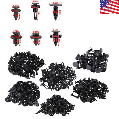 Nylon Push Bumper Fastener Clip 6 Type Fits GM 1595864 1605396 21030249 11569768