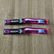 NEW REACH Set Of 2  Total Care Floss Clean Toothbrushes