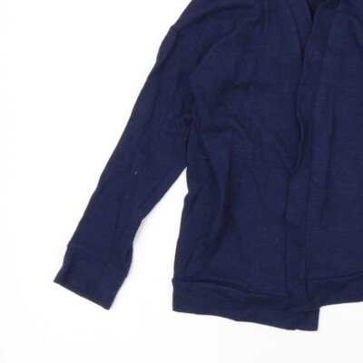 Cardigan en coton et laine en bleu – Self Portrait Kids