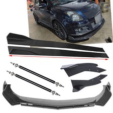 For Suzuki Swift 2000-22 Carbon Fiber Front Bumper Splitter Side Skirt Strut Rod For Suzuki Swift 2000-22 Carbon Fiber Front Bumper Splitter Side Skirt Strut Rod