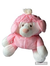 Vintage 1986 Fisher Price Puffalump 16  pink LAMB SHEEP plush animal