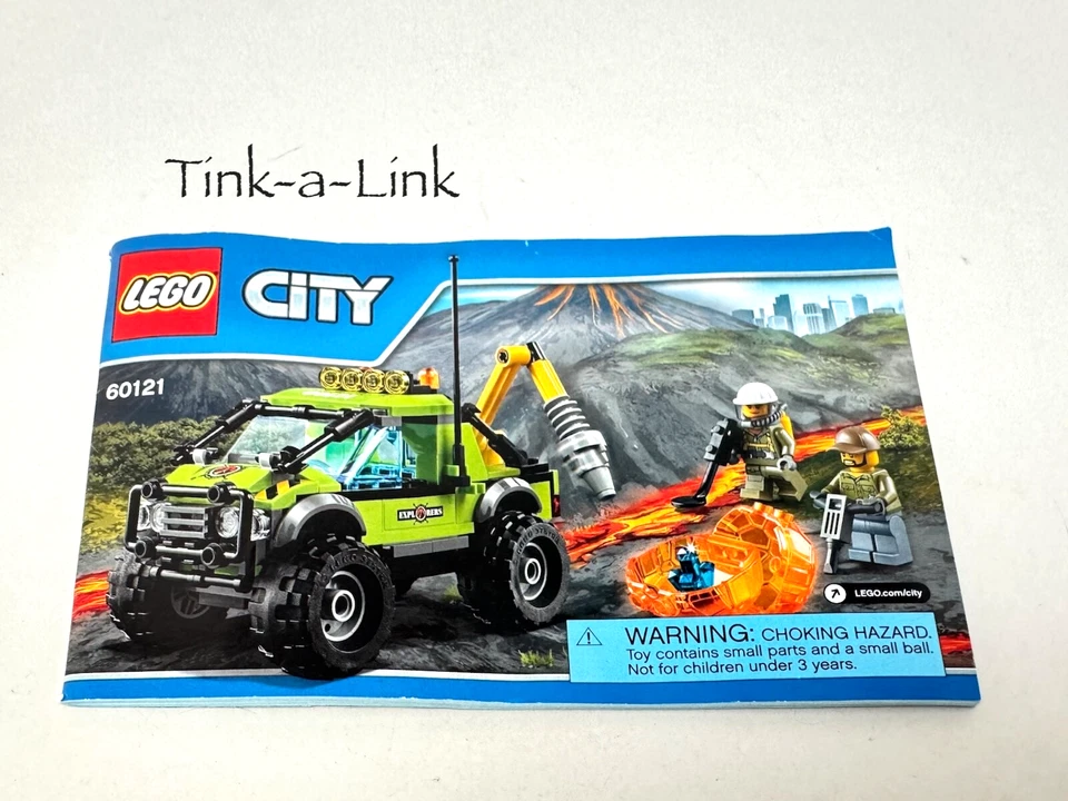 LEGO 60121 Volcano Exploration Truck City Set w/ Manual Complete 2 Explorers - Image 2 of 4