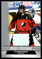 Calum Ricthie PRIDE OF THE PROGRAM 2023-24 Team Canada Juniors #95 Hockey Card