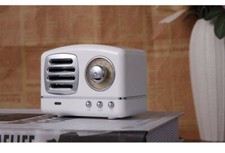 NEW RETRO LOOKING MINI BLUETOOTH SPEAKER, white, MICRO SD CARD SLOT Electronic