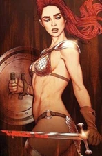 RED SONJA 2023 #1 JENNY FRISON 1:25 Incentive Virgin FOIL Variant Dynamite 2023
