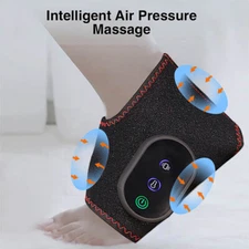 Pair Electric Foot Ankle Massager Pain Relief 3 Modes Vibration Hot Compress USA