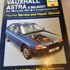 Vauxhall Astra Belmont Service Repair Manual - N/A