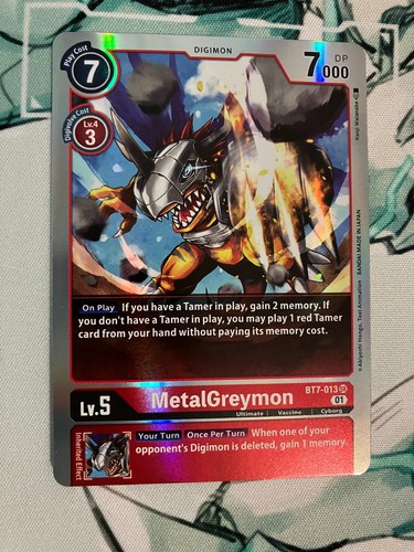 MetalGreymon [Alternate Art Foil] #BT7-013 Digimon Next Adventure card