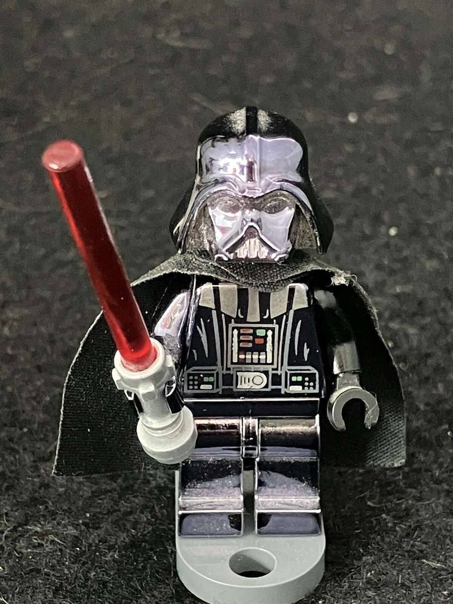 Lego 2009 Star Wars Darth Vader CHROME Minifig 10 Anniversary Edition Black  Arm! | eBay