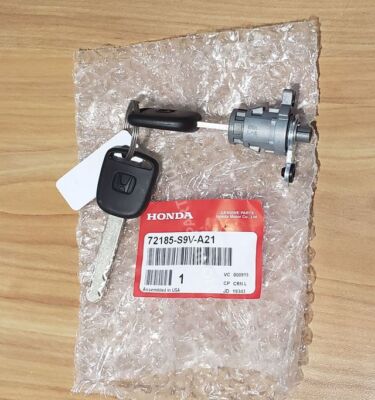 GENUINE 03-08 HONDA PILOT DRIVERS DOOR LOCK CYLINDER WITH KEY