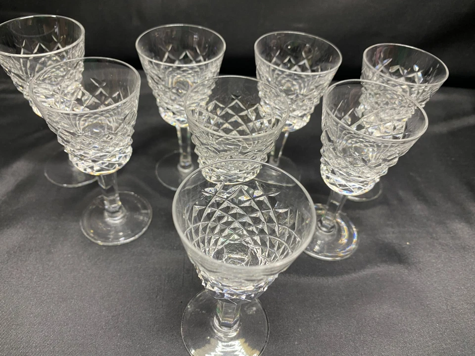 Set of 8 ~ Waterford "ALANA" Crystal ~ Cordial Glasses ~ 3 5/8" Tall - Image 2 of 4