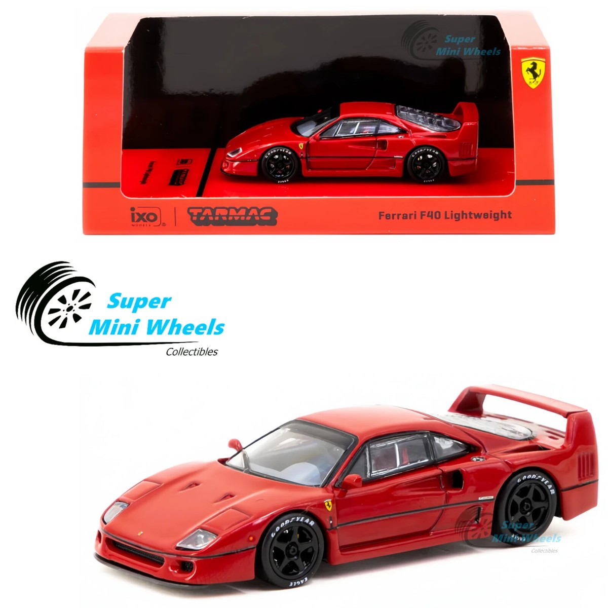 ミニカー TARMAC iXO Ferrari F40 Lightweight RED Tarmac Works 1:64 Ferrari F40 Lightweight Red | eBay