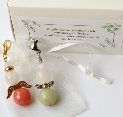 Guardian Angel Jade Gift Set Present Lucky Charm Wedding Moving Exam